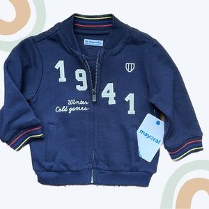 Baby boy 6 month full zip sweater BNWT